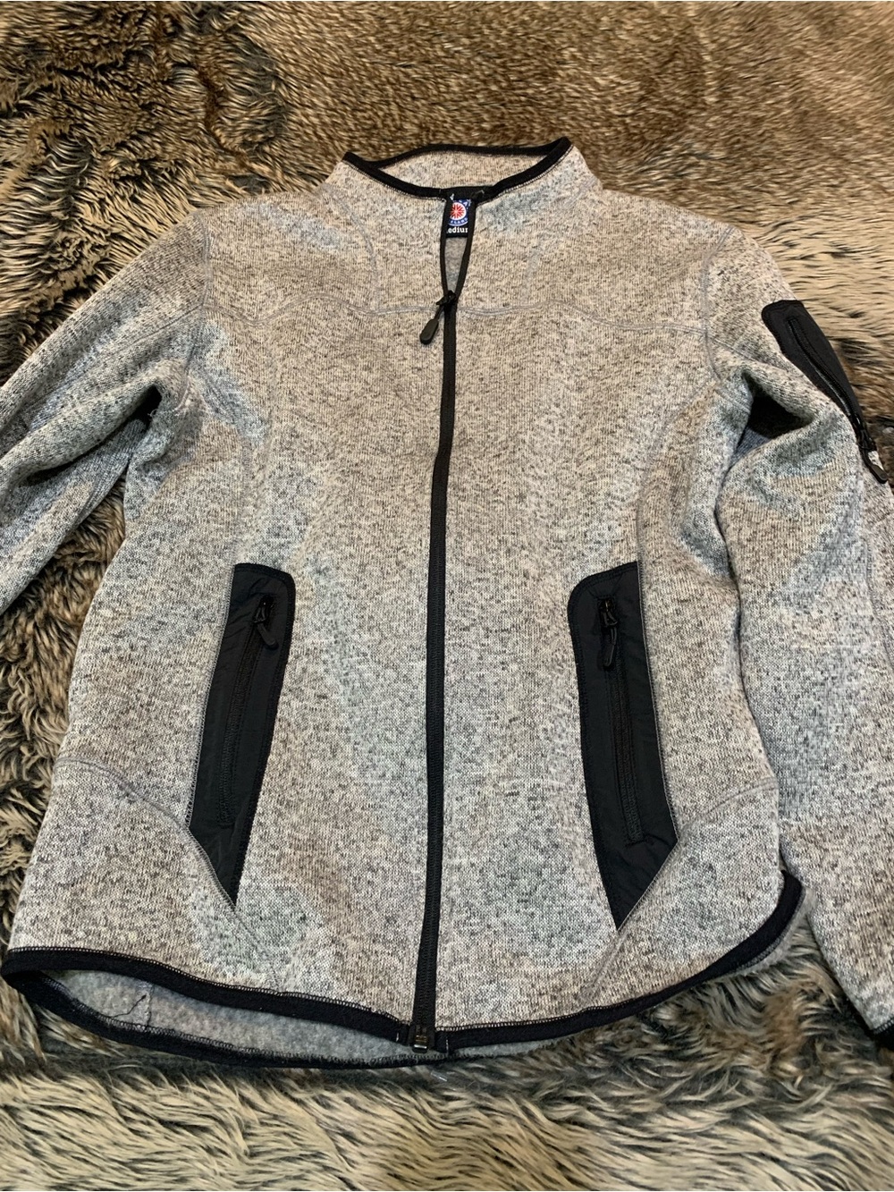 ICEWEAR Lucas Fleece Jacket For Men - High Collar Sweater Size M